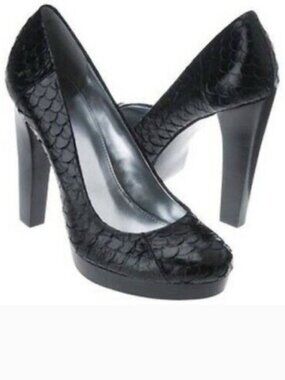 Calvin Klein Heels Pumps Sarika Koi Platform High Heel Shoes Black 6